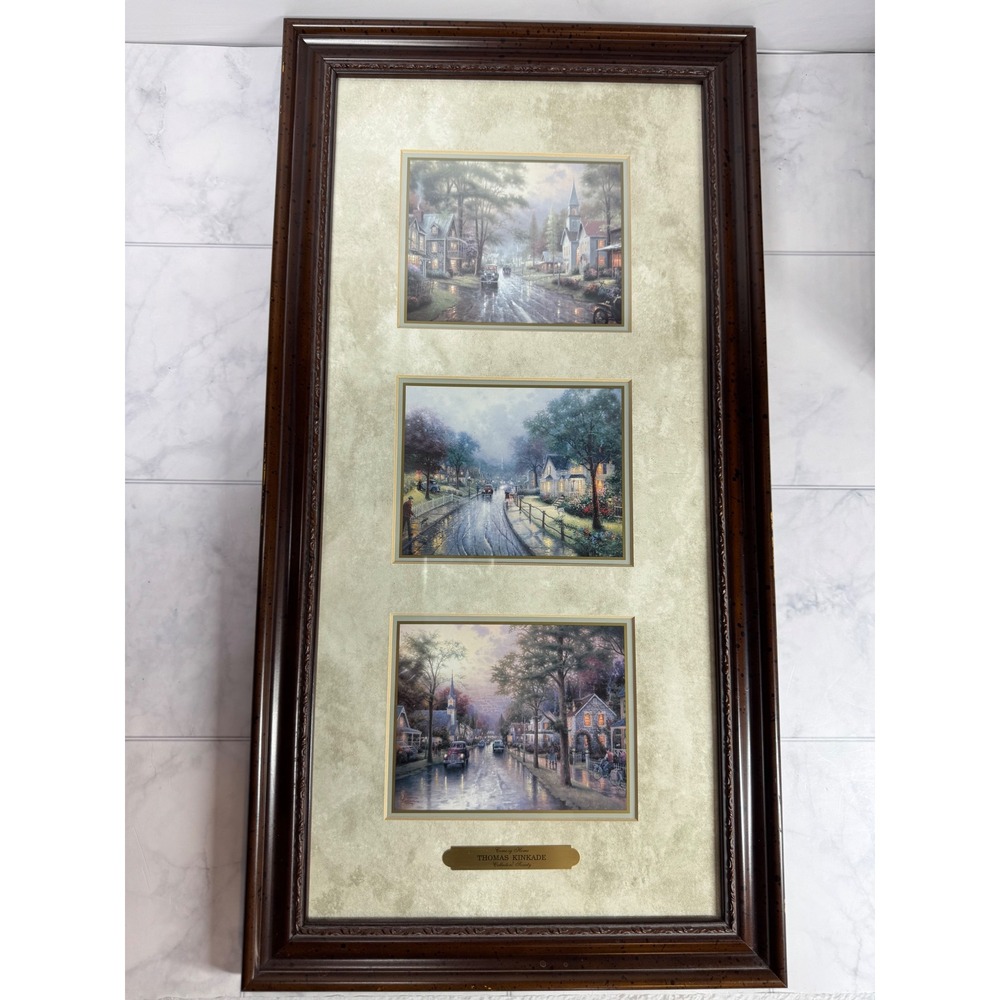 Thomas Kinkade Coming Home Collectors Society Framed 3-Image Prints 2003